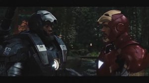 Железный человек и воитель против роботов