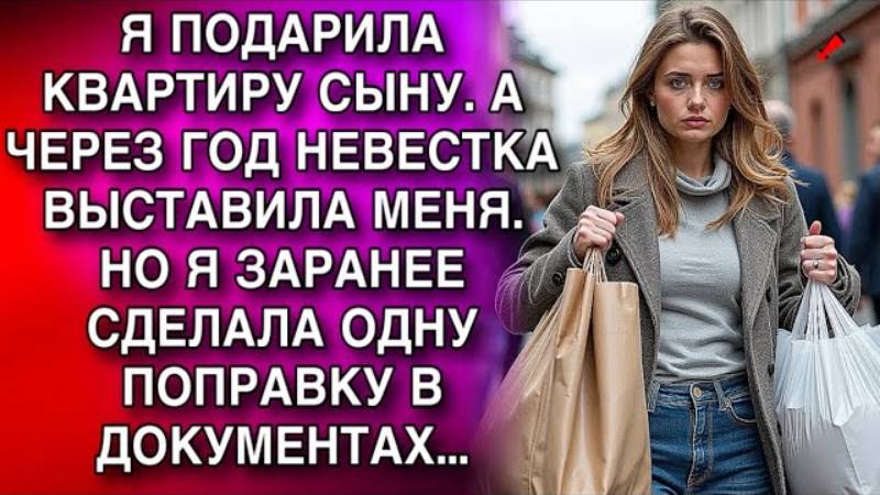 Истории из жизни. Я ПОДАРИЛА КВАРТИРУ СЫНУ Жизненные истории, Аудио рассказы слушать
