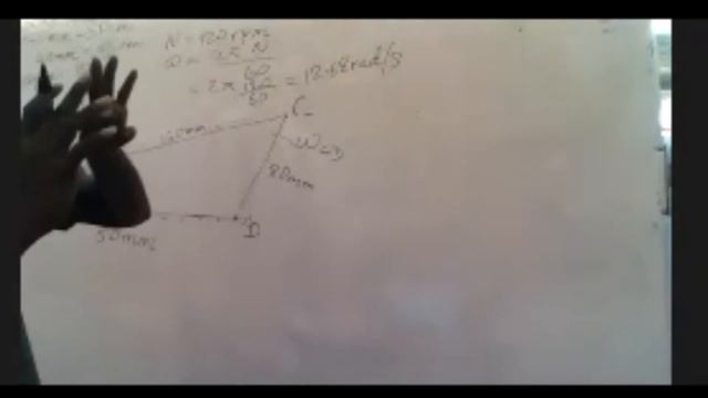 Relative Velocity Method for four bar mechanism - Theory of Machines -