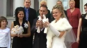 Голубь насрал на свадьбу!! Прикол!!