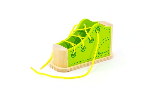 Шнуровка Ботинок развивающие деревянные игрушки