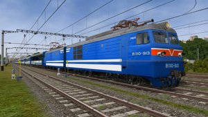 ВЛ10-913 с туристическим поездом "Сочи" в Openrails