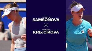 20.05.2024. Людмила Самсонова - Барбора Крейчикова. WTA Strasbourg. Samsonova - Krejcikova