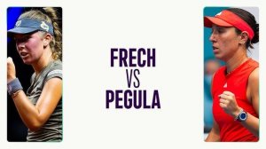 17.04.2025. Магдалена Френх - Джессика Пегула. WTA Stuttgart.  Magdalena Frech - Jessica Pegula
