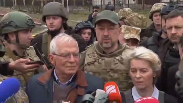 Визит Урсулы фон дер Ляйен в Бучу. Увидела весь этот УЖАС своими глазами.