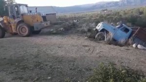 Как вытащили Газ53 из ямы)