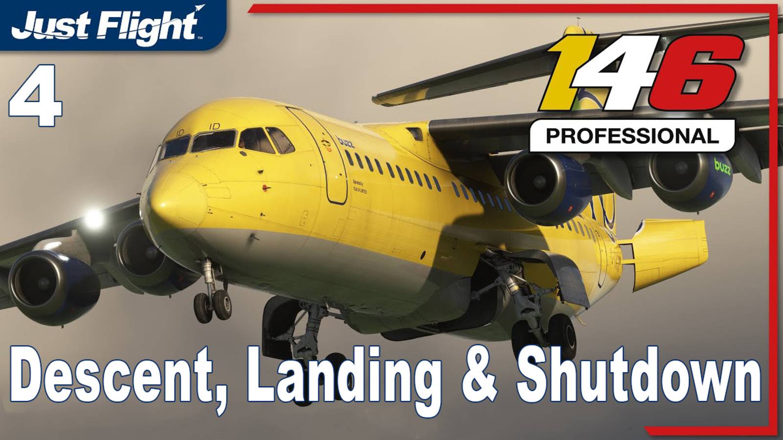 Just Flight BAe 146 Professional - Descent, Landing & Shutdown