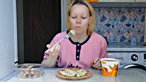 Вареники с картошкой | Какао ☕️ | Мукбанг