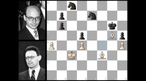 23-я партия Ботвинник - Бронштейн, матч на первенство мира 1951 года, Москва. (1-0)