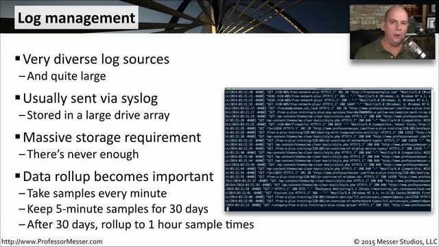 Log Management and Graphing - CompTIA Network+ N10-006 - 2.2