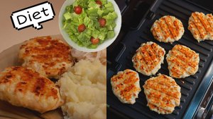 ПП РЕЦЕПТ|Куриные котлеты за 5 минут!|Из рубленого филе с сыром🧀|Высокое содержание белка|+КБЖУ