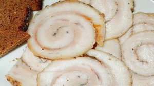 Рулет из сала