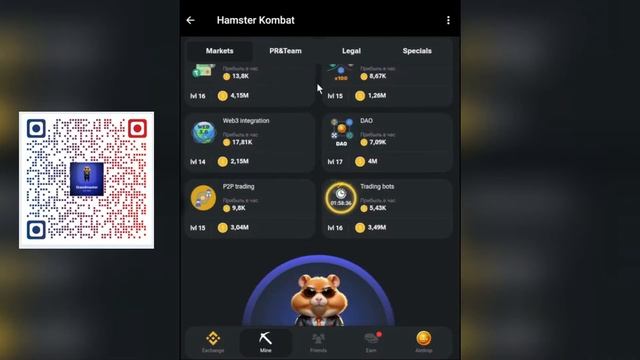 Комбо карты в ХАМСТЕР КОМБАТ 9 июня.5 МЛН НА БАЛАНС.Хомяк 9 июня.#hamsterkombat #хомяк