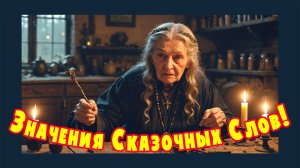 Значения сказочных слов. Ведьма!