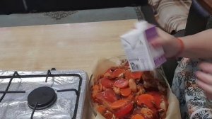цветная капустка со свининой