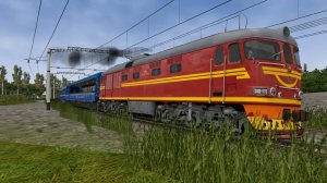 ТЭП60 с поездом "Зоопарк Экспресс" в Openrails