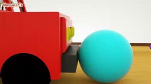 Учим цвета.Боулинг из яиц. Автомобильные шины.Обучающее видео для детей