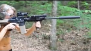 приколы февраль 2016 #2. Девушки с пулемётом.