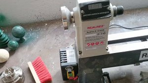 подключили электричество на даче! достал токарный станок REALREZ R-1218VD 550 В REZ-R-1218VD 550 W