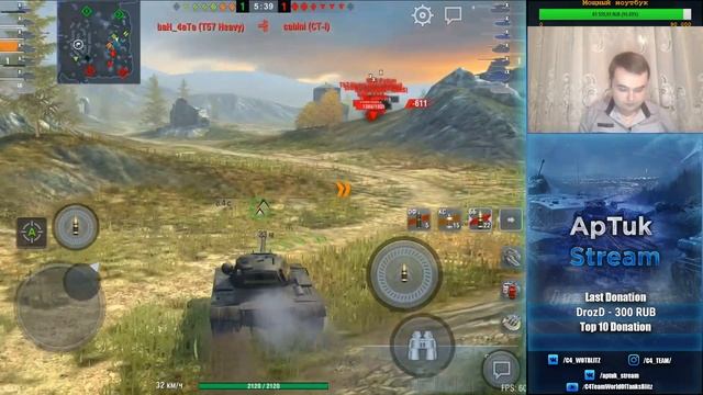 ТОП - 5 танков от гостя: Pa44eJIJIka[OLENI], WoT Blitz смотреть онлайн