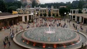 Как работает музыкальный фонтан днем? Кисловодск.