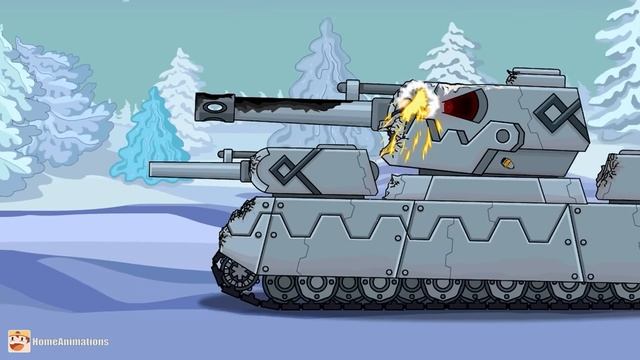 HomeAnimations - Мультики про танки  Орудия сломаны, рискованный таран против неуязвимого монстра!