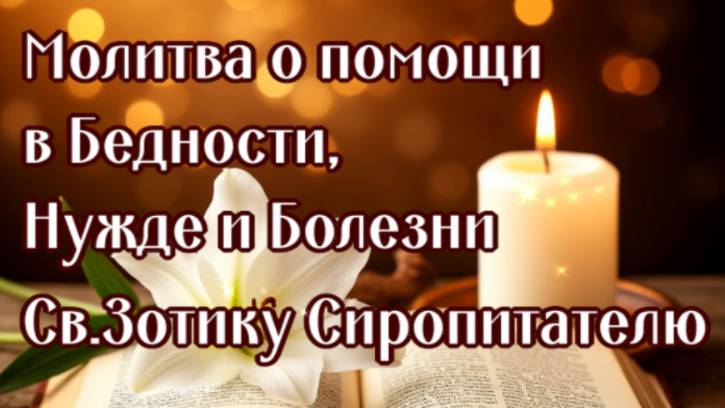 О ПОМОЩИ В БЕДНОСТИ, НУЖДЕ И БОЛЕЗНИ