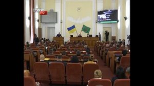 Кернес ругается на сессии во время выступления депутата