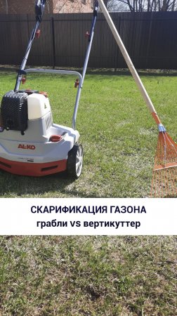 Скарификация газона