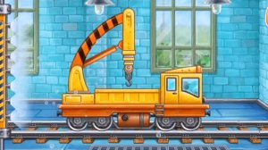 Строим вокзал. Видео для детей.