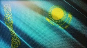 Футаж флаг Казахстан / Footage flag Kazakhstan HD