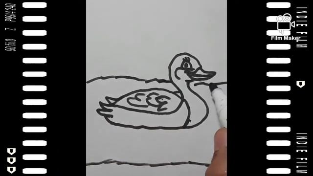 Bolalar uchun òrdak rasm chizish / Drawing a dusk for children /Рисуем утки для детей