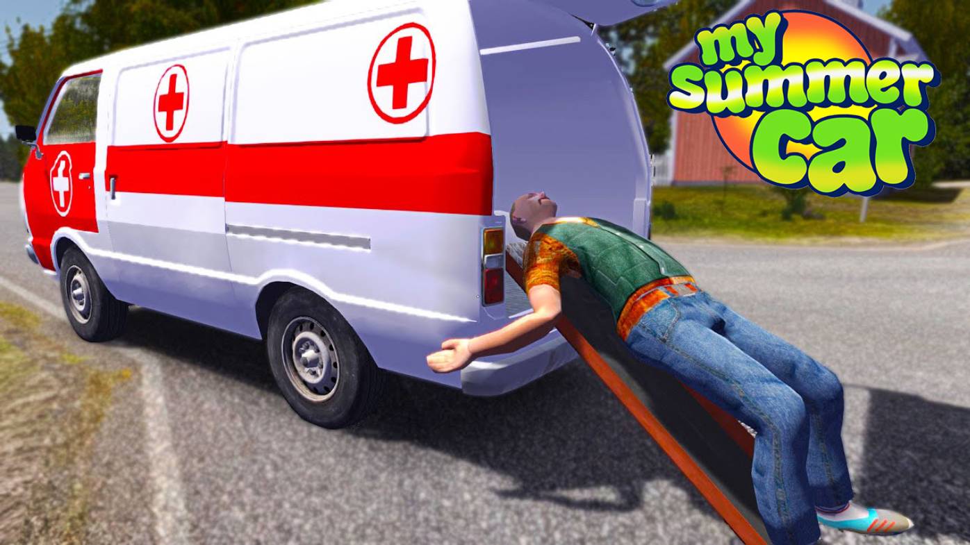 СКОРАЯ МЕДИЦИНСКАЯ ПОМОЩЬ В ПЕРАЯРВИ- My Summer Car смотреть онлайн