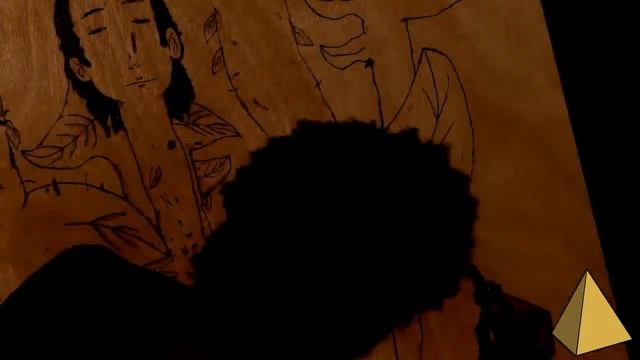 Damon Chamblis (First Born Art)// "What We Gro Thru" Woodburning Time Lapse смотреть онлайн