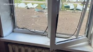 Последствия ударов украинских БПЛА по пригороду Рыльска Курской области