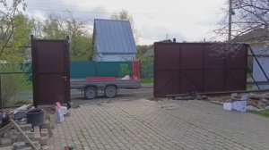 Откатные ворота , рядом стоящая калитка