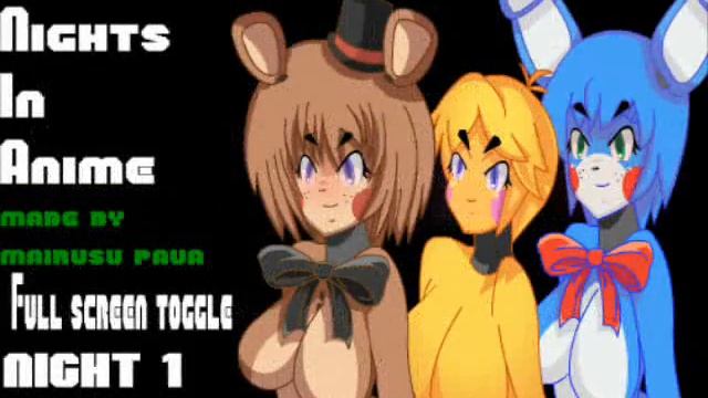 16+ прохождение five nights in anime.  Аниме этти в фнаф!!