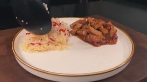 Острое свиное мясо в карамельном соусе