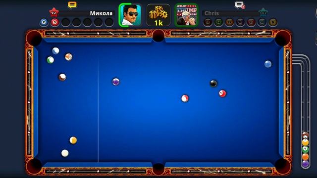 Бильярд 8 Ball Pool с Крисом из США
