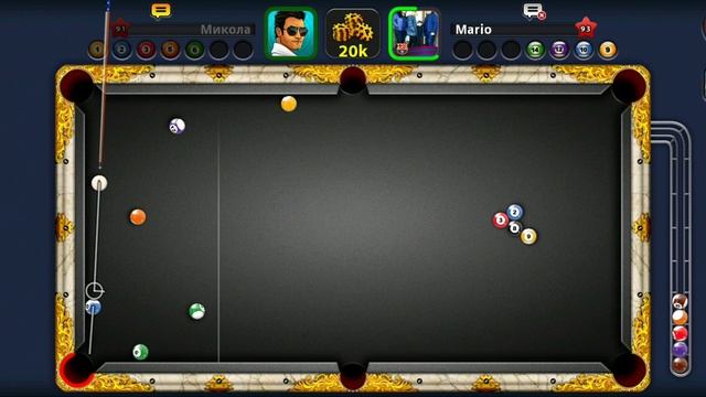 Игра с Марио из США в бильярд 8 ball pool