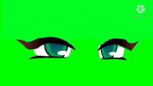 Футаж глаз на зеленом фоне