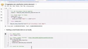 33. Turning Our Model into a Demo - Part 3 Getting Our Gradio Demo Running Locally - Zero - 1920x108