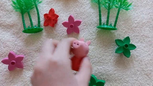 Игрушки. Свинка Пеппа едет в лес. Свинка Пеппа  и Сьюзи в лесу. смотреть онлайн