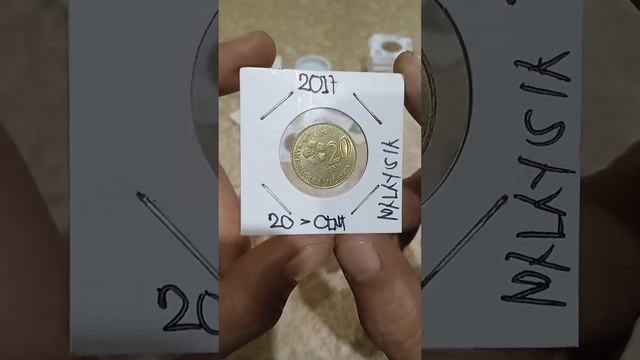 Malaysia coins Mahal narin(20-cent years(2017) vlog#291978)