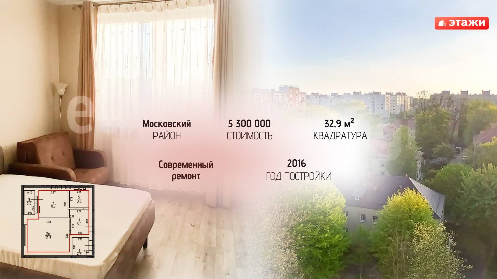 Обзор квартиры 7623147