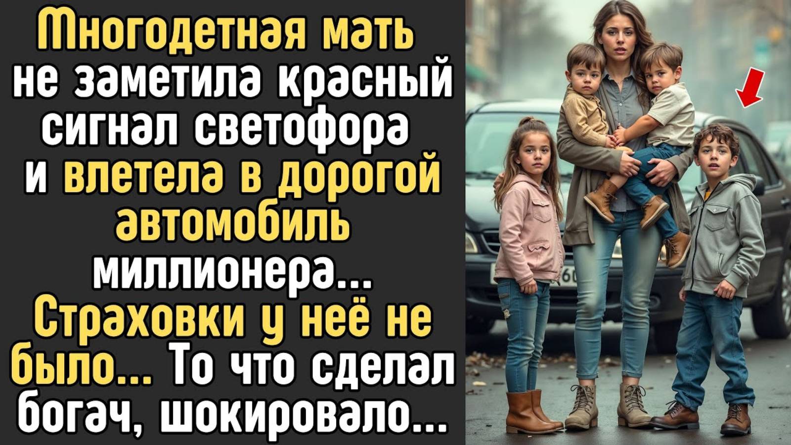 Истории из жизни. МНОГОДЕТНАЯ мать на старом минивэне Жизненные истории, Аудио рассказы слушать