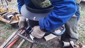 Монтаж тигля