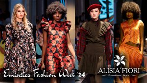 ALISIA FIORI. Показ коллекции Весна-Лето 2024 на Emirates Fashion Week. Дизайнер Ирина Шарова.
