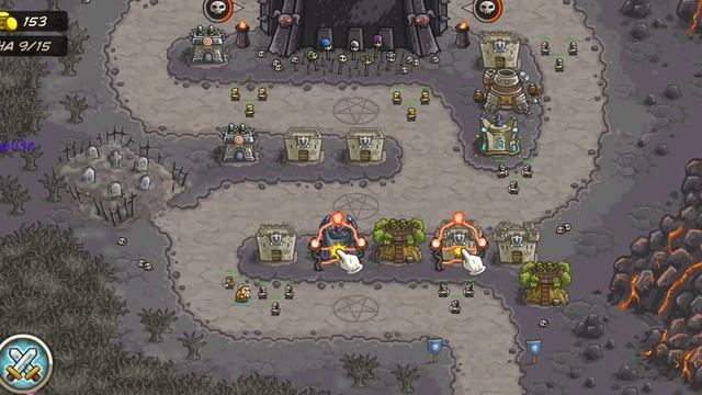 Прохождение игры Kingdom Rush (на Android) level 12 - Кампания - Мрачная Башня - 2011 - PavelGamerO