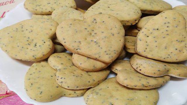Постное печенье с маком